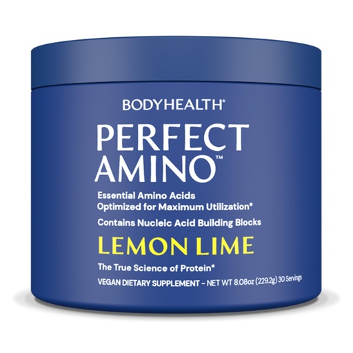 [BRSW2ZYTO4IRYHLP] BodyHealth PerfectAmino Powder - BCAA and EAA Powder for Pre and Post Workout - Amino Acid Energy Drink for Men and Women to Support Lean Muscle and Recovery - Lemon Lime - 30 Servings
