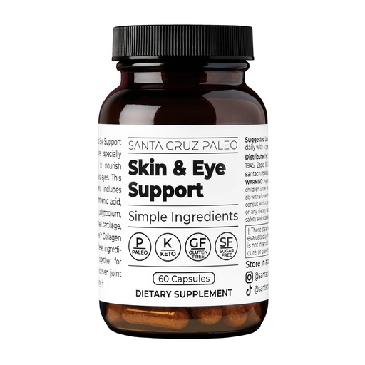 [BRSREEIHDF6GGFDX] Santa Cruz Paleo Skin & Eye Capsules, Simple Daily Formula for Skin Appearance & Eye Routine, Clean Ingredients, Gluten Free, Keto & Paleo Friendly, 60 Capsules