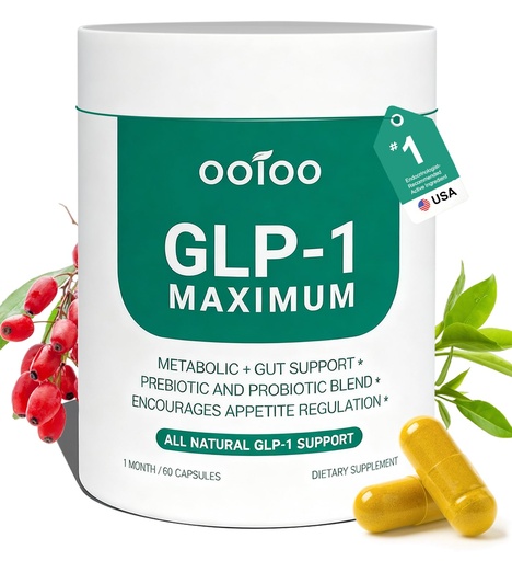 [BRSRGAYZPINWKD33] ooioo GLP-1 Weight Loss Supplement with Berberine, Ceylon Cinnamon & Probiotic Blend for Appetite, GLP-1 Activate, Metabolism & Gut, Vegan, Non-GMO, Halal Capsules for Men & Women