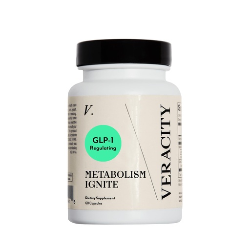 [BRSROHT4AENBMGQ3] Veracity Metabolism Ignite - Boosts GLP-1 to Reduce Appetite and Cravings for Clinically Proven Weight Loss - Natural GLP-1 & Metabolic Support Supplement - Burns Fat - Side Effect Free - 30 Serving