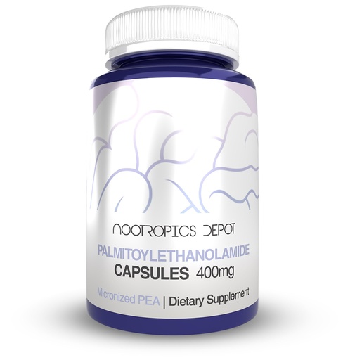 [BRSWKGQPBV6AMYDE] Nootropics Depot Palmitoylethanolamide Capsules | Pea | 400mg Pills | 180 Count | Provides Discomfort Support | Promotes Healthy Joint Function