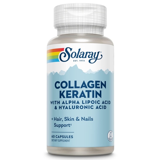 [BRSWIZYPOQBAYYD4] SOLARAY Collagen Keratin with Alpha Lipoic Acid and Hyaluronic Acid - Type I, II and III Collagen Pills - Hair, Skin, Nails, and Joint Health Support - 30 Servings, 60 Capsules