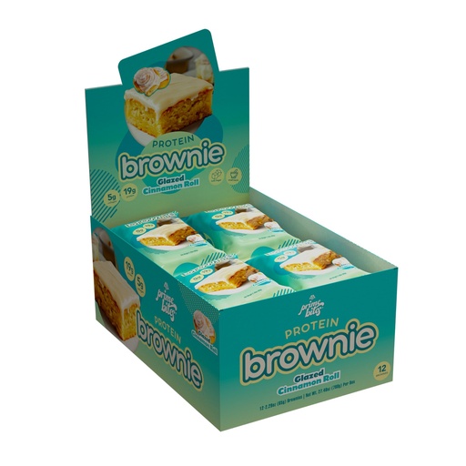 [BRSRAHQRCF5RQCQ2] Alpha Prime Protein Brownie - Glazed Cinnamon Roll (12 Brownies)