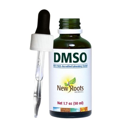 [BRSWGYYOB55WK3T2] DMSO Liquid 99.9 with dropper (1.7 oz) Dimethyl Sulfoxide (50ml)| DMSO Drops Low Odor | DMSO glass bottle with Pipette, Fast-drying formula | NEW ROOTS HERBAL