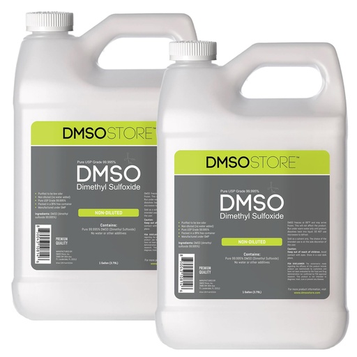 [BRSW2FA5CN6RYCDU] DMSO Two Gallons (7.57 Liter) Non-diluted 99.995% Low Odor Pharma Grade Liquid