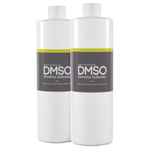 [BRSROBL7BV7G2F3Z] DMSO 2 Pack |16 oz. Pure 99.995% Liquid | USP Grade Dimethyl Sulfoxide | Non-diluited | Low Odor | BPA Free