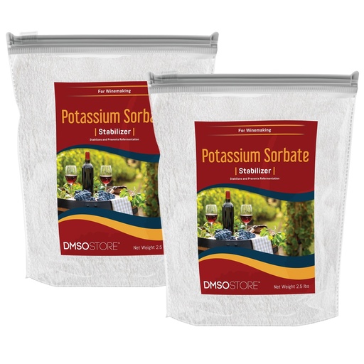 [BRSRAY3ROYIGCGTB] Potassium Sorbate Stabilizer for Wine Making | Powder 5 lb. Food-Grade Preservative for Longer Freshness and Extended Life Cycle
