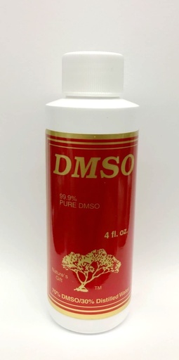 [BRSWIYQZBYFROAY5] DMSO - 99.9% Pure DMSO Liquid; 70% DMSO / 30% Distilled Water - 4 fl. oz.