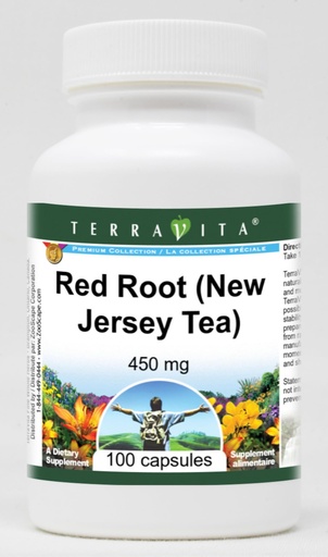 [BRSWI2QRPMCGKEDY] Red Root (New Jersey Tea) - 450 mg (100 Capsules, ZIN: 514977)
