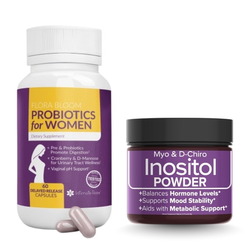 [BRSRAGL4DJYRGE3U] Save 10% on Women's Health & Wellness Bundle – Complete Vaginal Probiotics + Myo & D-Chiro Inositol Powder for Hormonal Balance, Gut, and Urinary Support