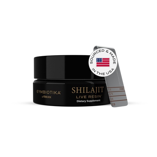 [BRSWYZYDCQBAKALG] CYMBIOTIKA Pure Himalayan Shilajit Resin 500mg - 84+ Trace Minerals, High Potency with Elemental Gold & Fulvic Acid - for Energy, Focus, Immune & Digestive Support - Authentic Shilajit Resin