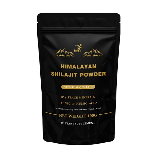 [BRSROBIHBEOROEQ3] Shilajit Pure Himalayan Shilajit Powder - Gold Grade 100% Pure with Fulvic Acid & 85+ Trace Minerals Complex for Energy & Immune Support - 100g