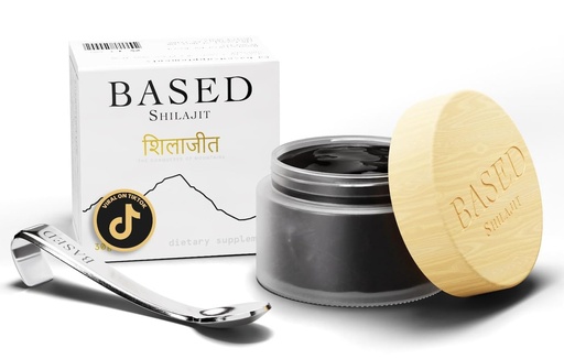 [BRSROBL6AUBAY3TV] Based Shilajit | Pure Shilajit Resin with Max Potency, Energy & Immune Support for Men and Women | Rich in Fulvic Acid and 85+ Trace Minerals, 60 Servings