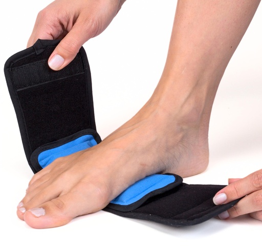 [BRSWG2T6AQNA2DQ7] NatraCure Cold Therapy Wrap (Regular) with 14" Strap - 2 Pack - Small Reusable Gel Ice Pack Compress for Injuries and Pain Relief, Hand, Arch of Foot, Wrist, Elbow, Arthritis, Neuropathy - 715 CAT2PK