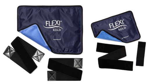 [BRSW2GQ2CMCB6GQ4] FlexiKold Standard and Half Size with Straps Gel Ice Cold Packs - Sizes: Large and Small