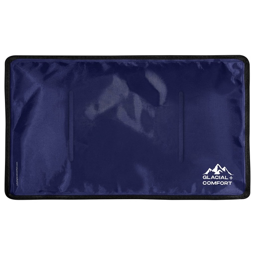 [BRSRMFQYBUGWY3TA] Glacial Comfort Gel Ice Pack for Back Pain - (21''x13'') Reusable Cold Pads Hip, Knee, Shoulder Injuries, Muscle Strains, Migraine & Postpartum Recovery with Flex Technology Compression Pad, Blue