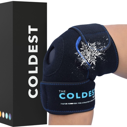 [BRSWGGLRCINBEG3D] The Coldest Knee Ice Pack Wrap, Hot and Cold Therapy - Reusable Compression Best for Meniscus Tear, Injury Recovery, Bursitis Pain Recovery, Sprains, Swelling and Rheumatoid Arthritis