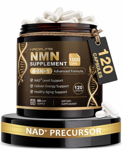 [BRSRGBQECUPQAG37] NMN Supplement, 4-in-1 Liposomal NMN with Resveratrol, TMG & Quercetin - Supports Cellular Energy & NAD+ Level for Men & Women - NMNH Alternative ＆ NAD+ Precursor, 120 Capsules