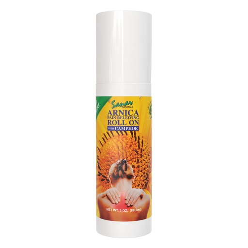 [BRSWIGT2O4BQC334] Sanar Naturals Arnica Roll On | Fast Acting Cooling Relief with Menthol Camphor & Arnica Montana | for Muscles, Joints, Back, Neck & Knees | Non Greasy Muscle Rub, 3 oz