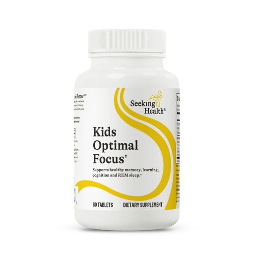 [BRSREZIKCADWAFAZ] Seeking Health Kids Optimal Focus - Calming Supplement for Children - Supports Focus, Healthy Mindset & Sleep† - 60 Chewable Tablets (30 Servings)