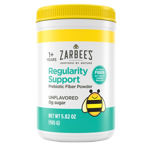 [BRSRABAKOACRACY4] Zarbee’s Children’s Regularity Support Prebiotic Fiber Powder, Flavorless, Sugar Free, Gluten-Free, Daily Fiber Supplement for Kids & Toddlers 1 to 12 Years, 5.82 oz