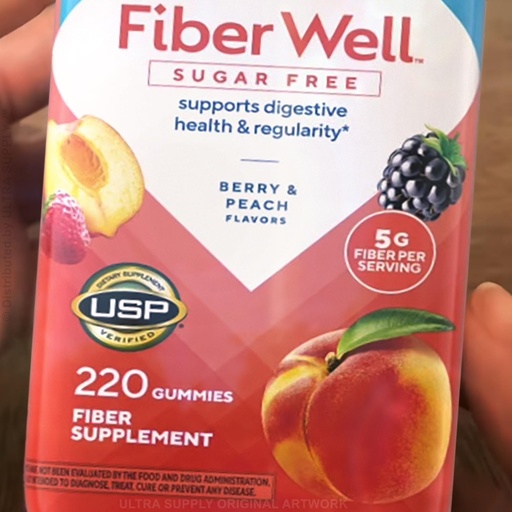 [BRSRG2QCCJYWKC37] vita_fusions Fiber Well Gummies (220 Count - Value Pack) Sugar Free Daily Fiber Supplement 5g Prebiotic Fiber for Digestive Regularity