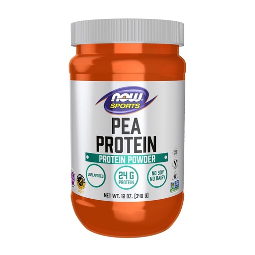 [BRSWIFAFCEDRAALE] NOW Foods Sports Nutrition, Pea Protein 24 g, Easily Digested, Unflavored Powder, 12-Ounce