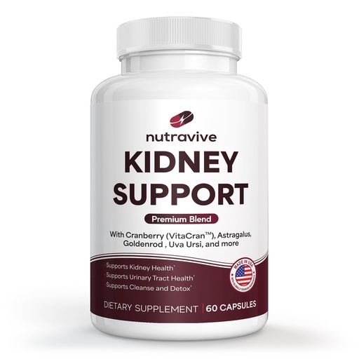 [BRSRGHY3BUPGM3LX] 21-in-1 Kidney Support Supplement, VitaCran Cranberry Extract, Astragalus & Chanca Piedra | Compreshensive Formula | Urinary Tract & Bladder Health | GMP Certified | USA Made 60 Capsules