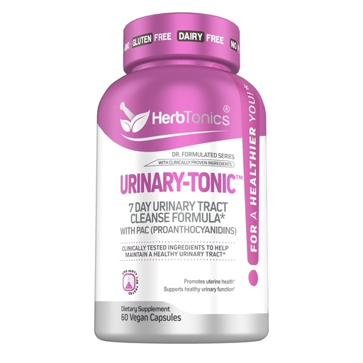 [BRSWGCAZAVYQ2HL2] Herbtonics Fast Acting Urinary Tract Cleanse Treatment | Formula UTI with 36 mg PAC | Medical-Grade Cranberry Supplement for Urinary Tract Support (60 Count (Pack of 1))