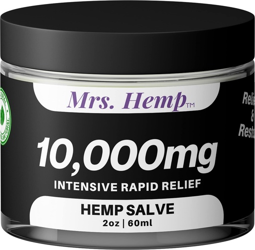 [BRSWGBL4CEMR4D35] MRS. Hemp | 10,000 MG Hemp Extra Strength Salve | Ideal for Hips, Joints, Neck, Back, Elbows, Fingers, Hands, Knees