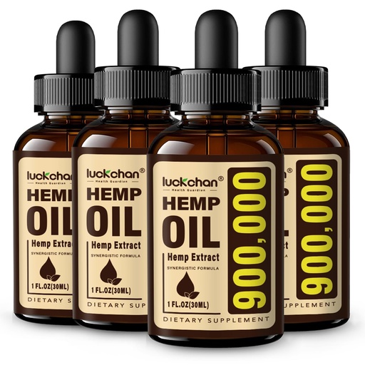 [BRSREZQ6DMFQKA3L] (4-Pack) Premium Hemp Oil