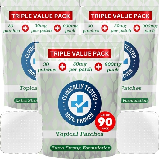 [BRSRMHY7OJYB6DQ2] Hemp Oil Patches - 90 Patches - 30mg Per Patch