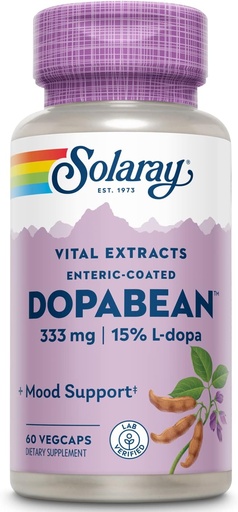 [BRSWIYQTBYGAOF36] SOLARAY Dopabean, 333 mg | 60 Count
