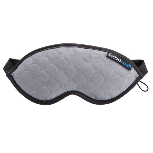 [BRSWGHD6BYNWOYD6] Bewell Eye Mask to Block Light for Travel, Sleep Aid for Airplane, Hotel, Airport, Insomnia + Headache Relief with Adjustable Straps, Gray