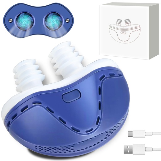 [BRSRGZYHCACRGHLD] Mini Anti Snoring Devices for Snoring, Effective Anti Snoring Device, Peaceful Sleep Snore Solution - Suitable for All Nose Shapes and Both Men and Women (2 Replaceable Silicone Tips)-E3E