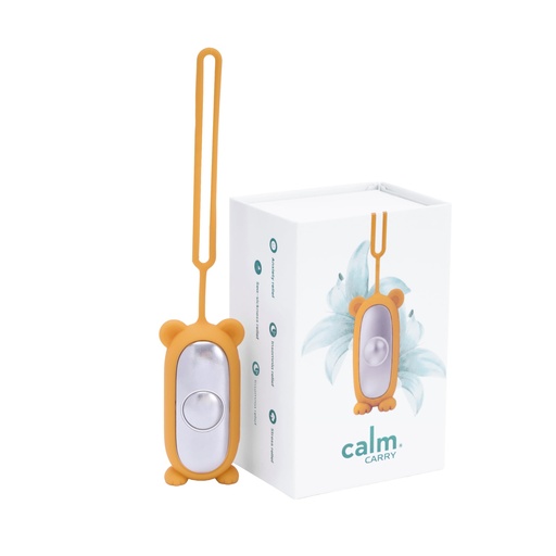 [BRSRGGQOA4CQ4EIZ] Glowco CalmCarry Mini Bear Kids Sleep Aid Device – Handheld Microcurrent Relaxation Tool, Supports Calm, Focus & Gentle Relief, USB Rechargeable, Portable Wellness Device for Children (Orange)