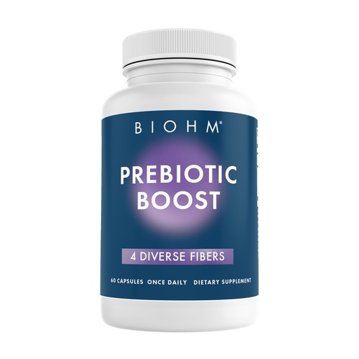 [BRSW2A36AQPBQDL7] BIOHM Prebiotic Fiber Supplement (60 Capsules) 4 Diverse Dietary Fibers to Support Probiotic Environment, Helps Improve Gut Health and Immune System, Includes Inulin & Apple Pectin Powder