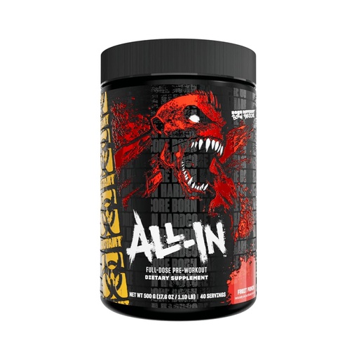 [BRSW2GQBBYBWCDLG] Mutant All-in | Full-Dose Pre-Workout - Fruit Punch - 40 Serving - 500 g (17.6 oz)