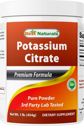 [BRSRE2QCBYFQ4CT5] Best Naturals Potassium Citrate Pure Powder 1 Pound