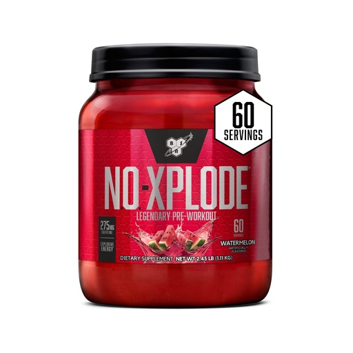 [BRSWIGITBUDA2H3I] BSN N.O.-XPLODE Pre Workout Powder, Energy Supplement for Men and Women with Creatine and Beta-Alanine, Watermelon, 60 Servings, 2.45 Pound (Packaging May Vary)