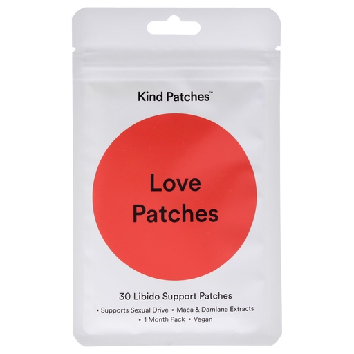 [BRSREYA7OZ5WC2TV] Kind Patches Love Patches - Natural Libido Booster for Women and Men - Ashwagandha and Red Ginseng to Enhance Intimate Wellness and Energy - 30 Count