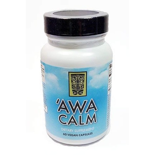 [BRSROGA2CEBAAGQ7] ‘Awa Calm Capsules - Kava-Based Herbal Supplement with 30% Kavalatone, Calamus Root, Passion Flower, Lemon Balm & Hops (120 Capsules)