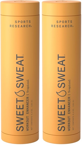 [BRSRGFINPJ5GYDT4] Sports Research Sweet Sweat Tropical Workout Enhancer Gel to Maximize Your Exercise & Sweat Faster - 6.4oz Stick (Pack of 2)