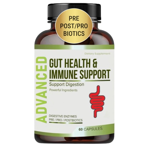 [BRSROBL7B55WM2T3] Complete Gut Health for Women and Men with Probiotic, Prebiotic, Postbiotic & Digestive Enzymes to Supports Digestive Lining Health,Digestion Health, Occasional Gas, and Discomfort.