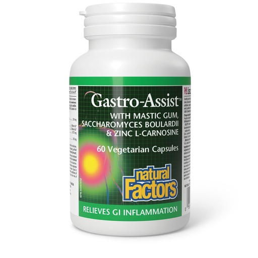 [BRSWGY3QC57WMDIU] Natural Factors, Gastro-Assist, Help Relieve Indigestion, Bloating and Constipation, Digestive Supplement, Vegan, 60 capsules (30 servings)