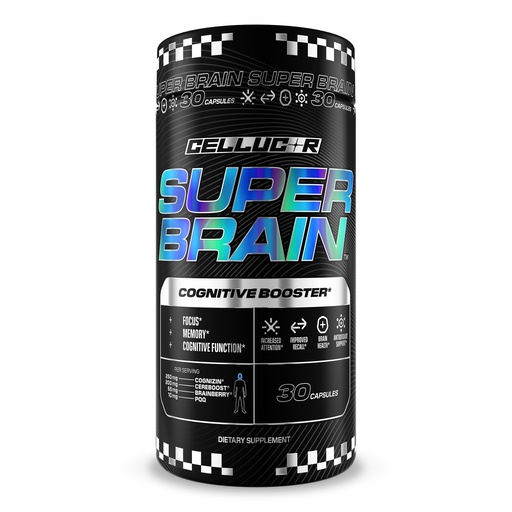 [BRSRE237CEJW2FD2] Cellucor Super Brain™ Cognitive Booster | Focus, Attention, & Recall | 30 Capsules