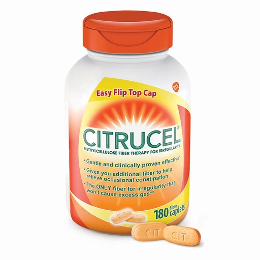 [BRSWIZQ3AUHWE2Q5] CITRUCEL Fiber Therapy Caplets for Irregularity, Easy to Swallow Methylcellulose, 180 Count