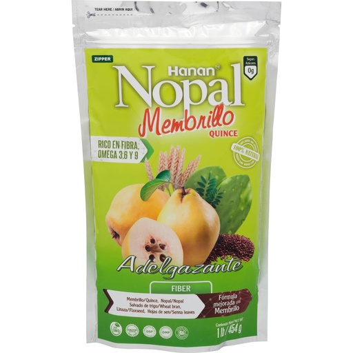 [BRSROFQTBB7BOAYU] Nopal Mix Quince (Membrillo) - 100% Natural High Fiber Blend - 1lb (454g) - Detox, Improved Digestion and Increased Energy