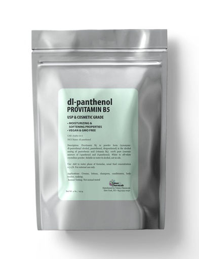 [BRSRAATYBYCRMCQ2] Provitamin B5 Powder dl-Panthenol DIY Panthenol Solution and Panthenol for Hair and Skin Moisturizer (4 Ounce / 113 Gram)