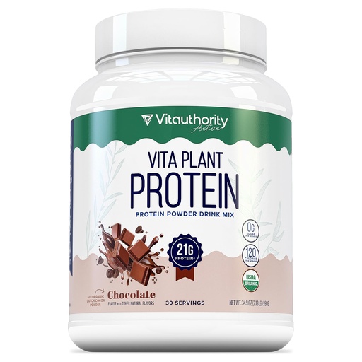 [BRSRABA6OJYQ2HY2] Organic Plant Based Protein for Women Complete Vegan Protein Powder with BCAAs & MCTs Plant-Based 21g, Dairy-Free Gluten-Free No Added Sugar, Supports Muscle Recovery (Chocolate Flavored, 30 Servings)